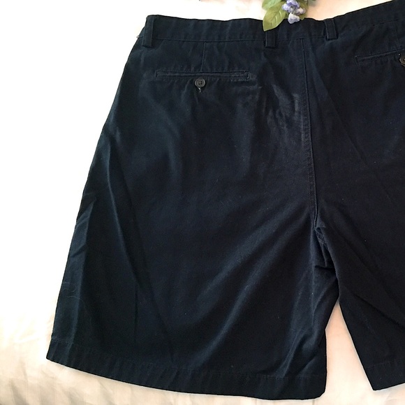 Chaps Navy Classic Chino Shorts (40) - Picture 8 of 9